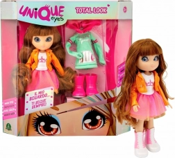 Panenka Unique Eyes – divatkészlet kiegészítőkkel, 25 cm