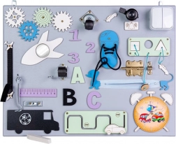 Fa manipulációs és szenzoros tábla 50 × 37,5 cm