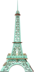 Fa 3D puzzle – Eiffel-torony, türkiz