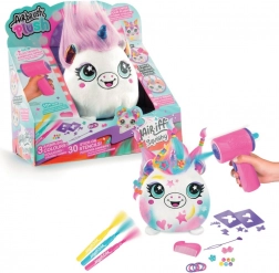 Airbrush kreatív készlet Hair'iffic szőrös plüssállattal