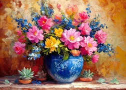 Élvezze kirakós Vörösödő sarok 1000 darab