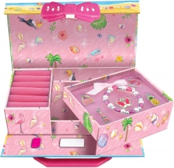 Ékszerdoboz bőrönd Flamingó