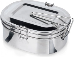 Rozsdamentes acél túramenázsiás/lunch box, 2 részes, 350/900 ml, REDCLIFFS