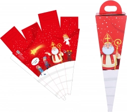 Mikulás piros kúp 50 cm