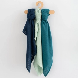 színes pamut pelenkák New Baby 70 × 80 cm, 3 db fiús