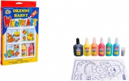 Creatoys ablakra húzható festékek 6×20 ml