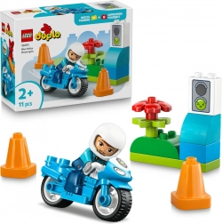 LEGO DUPLO kék rendőrségi motor