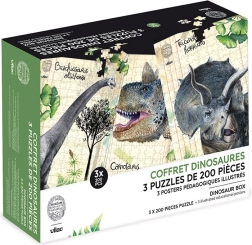 Vilac három dinoszauruszos puzzle készlet