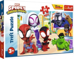 Maxi puzzle 24 darabos – Marvel Spidey és csodálatos barátai, Trefl