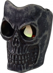 Villogó halloweeni mini koponya lámpa