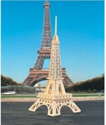 Woodcraft fa 3D puzzle Eiffel-torony