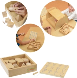 Találd Ki Tapintással, Fedezd Fel a Formákat 12 Darabos Készlet Masterkidz