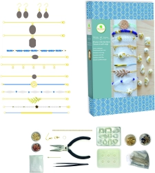 Cement ékszerek és karkötők készítése arany fóliával