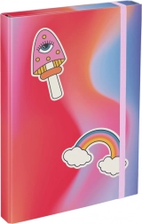 BAAGL mappa iskolai füzetekhez A4 – szivárvány, piros