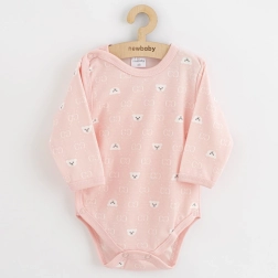 NEW BABY Classic II teljesen patentos baba body, macis, fehér, 68-as méret