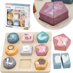 Viga fa állatos kirakó