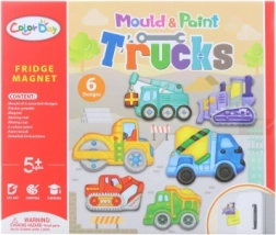 Mágneskészítés – építőautók kreatív készlet