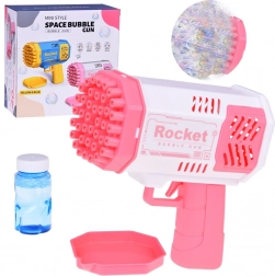 Gyerek buborékpisztoly fénnyel és folyadékkal