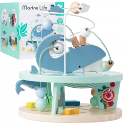 Fa labirint játék Tengeri Világ gyermekeknek 18 hónapos kortól