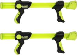 BLAST POPPER habgolyós pisztolykészlet, 2 pisztoly + 2 maszk + 48 habgolyó