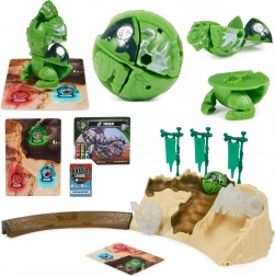 Bakugan Training Set zöld Titanium Trox figurával a Spin Mastertől – stratégiai játék és edzőaréna