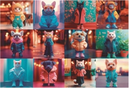 Puzzle Divatos Állatkák 200 darab