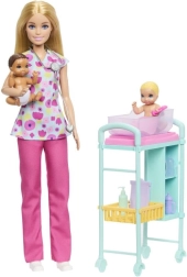 Barbie foglalkozási játékszett – gyermekorvos