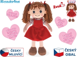 Rozárka beszélő baba cseh nyelven 35 cm