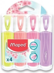 MAPED Fluo Peps pasztell kiemelők, 4 darabos készlet