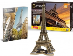 3D puzzle CUBICFUN National Geographic Eiffel-torony, 80 darab