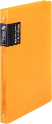 A4-es gyűrűs iratrendező polipropilénből, 4 gyűrű, narancssárga