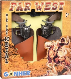 Gonher fém cowboy revolver készlet