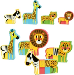 vilac fa mágneses kirakó vidám szafari