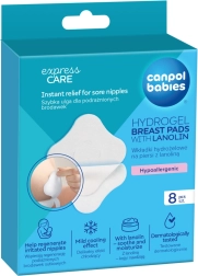 Hidrogél gyógyító mellpárnák lanolinnal CANPOL babies, 8 db