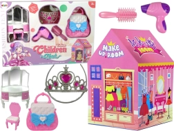 Gyermek rózsaszín hercegnő sátor koronával