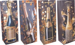 Ajándéktáska palackhoz M 35 × 12 × 9 cm – egész éves