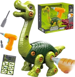 Woopie csavarozható brachiosaurus építőjáték fúrógéppel