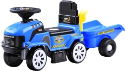 Lábbal hajtós traktor utánfutóval és dallamokkal gyerekeknek – Traktor