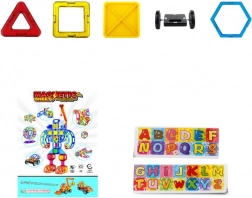 Mágneses építőkészlet 58 db