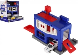 Rendőrségi parkoló garázs kisautóval