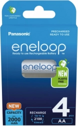 Eneloop újratölthető AA elemek 2000 mAh, 4 db