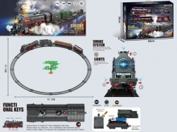 Vasúti szerelvény 48 elemmel füsttel, fénnyel és hanggal