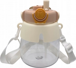 Gyerek vizespalack szívószállal és pánttal, 1 l