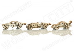 Fa 3D puzzle – mini sportautó készlet