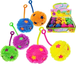 Világító csillag alakú labda 6,5 cm