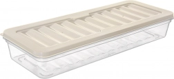 Alacsony profilú ételtároló doboz fedéllel 1 l
