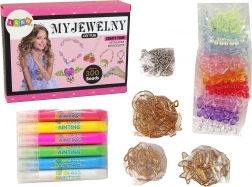Ékszerkészítő DIY készlet filctollakkal és gyöngyökkel