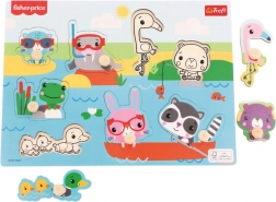 Fisher-Price Vízi Állatok Fa Illeszkedő Játék