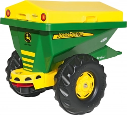 2 az 1-ben JOHN DEERE utánfutó és szóró Rolly Toys pedálos traktorokhoz