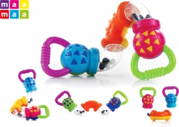 17 cm-es babacsörgő forgó csövecskékkel